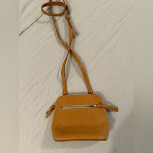 Portland Leather Luna Crossbody Bag in Sunflower